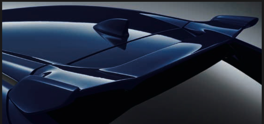 OEM HONDA 08F02TEA0F0C TAIL GATE SPOILER BLUE B-588P 08F02-TEA-0F0C