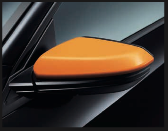 OEM HONDA 08R06TGG010 DOOR MIRROR COVER ORANGE 08R06-TGG-010