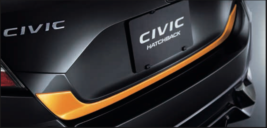 OEM HONDA 08F52TEA000A TAIL GATE GARNISH ORANGE 08F52-TEA-000A