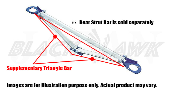 CUSCO Supplementary Triangle Rear Strut Bar For SUBARU Impreza GC8 4WD 2000T 660 544 A
