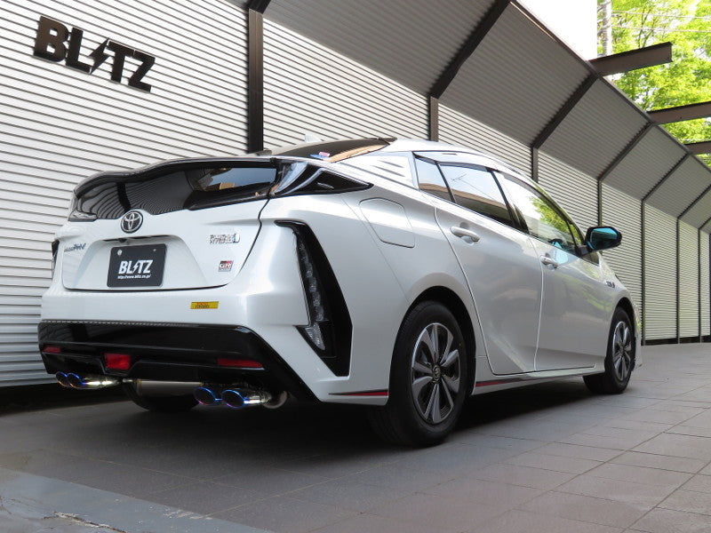 BLITZ NUR-SPEC VSR QUAD FOR GR VER. EXHAUST  For TOYOTA PRIUS PHV GR SPORT ZVW52 2ZR-FXE 63552V