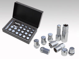 RAYS LOCK & NUT 19HEX 2 PIECE DOUBLE LOCK NUT SYSTEM KIT (FOR L35-5H) BLACK M12X1.5 FOR  7418-BLACK-M12-1-5