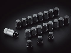 MUGEN WHEEL NUT & LOCK SET 5H BLACK  For HONDA CIVIC TYPE R FK8 08181-XG8-K0S0-BL