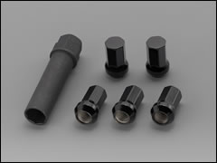 MUGEN HEPTAGON(#7) NUT SET  For INTEGRA TYPE R DC2 DC5 08181-XXB-K0S0-BL