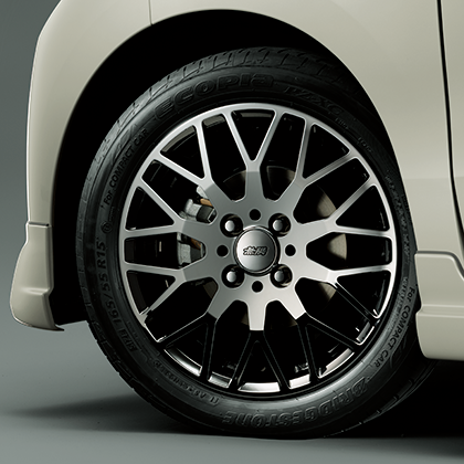 MUGEN Aluminum Wheel XJ BLACK METAL COAT  For N-WGN JH1 JH2 42700-XJ4-550C-45