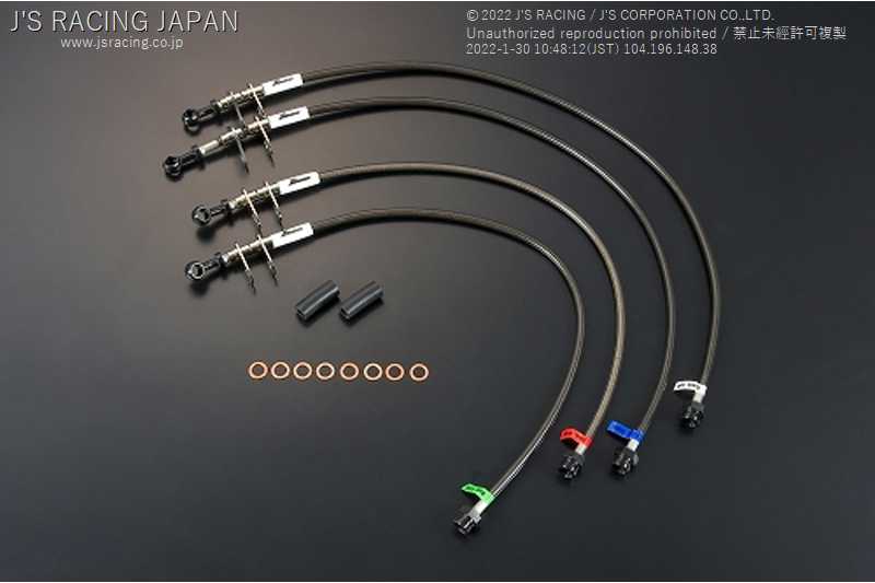J'S RACING BRAKE LINE SYSTEM ST FOR HONDA CR-X EF8 B16A BLS-C2-ST