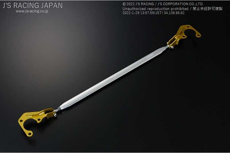 J'S RACING 3D FRONT ALUMINUM STRUT TOWER BAR FOR HONDA ACCORD CM2 TB-EW4-F