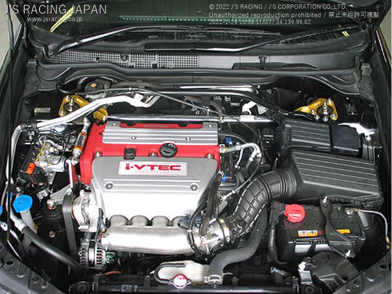 J'S RACING 3D FRONT ALUMINUM STRUT TOWER BAR FOR HONDA ACCORD CM2 TB-EW4-F