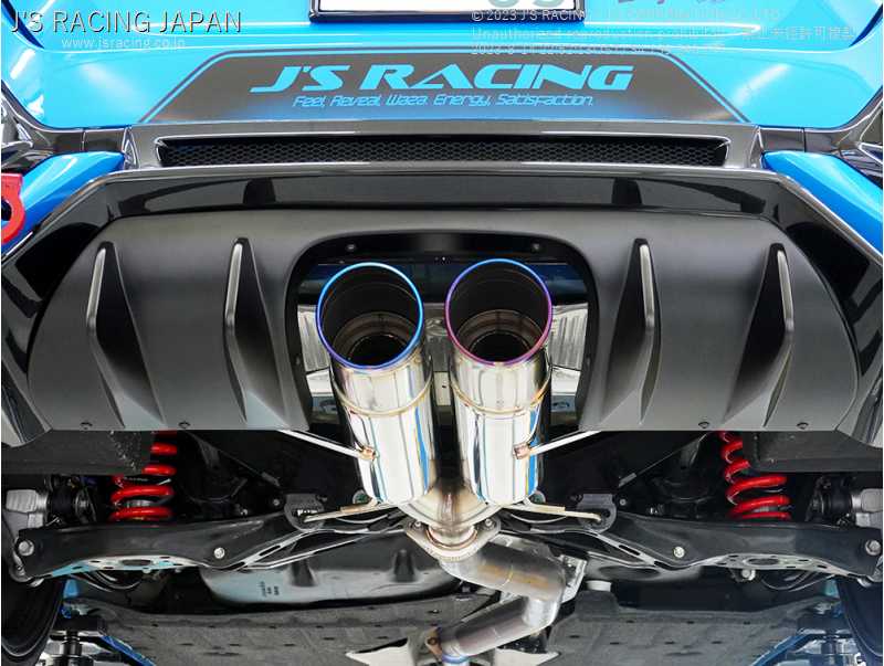J'S RACING REAR DIFFUSER FRP FOR HONDA CIVIC FK8 RDF-K8-F - Black