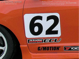 J'S RACING HYPER ECU STICKER M SIZE JS-ECU-M