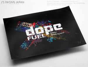 J'S RACING DOPE FUEL STICKER DP-FLS
