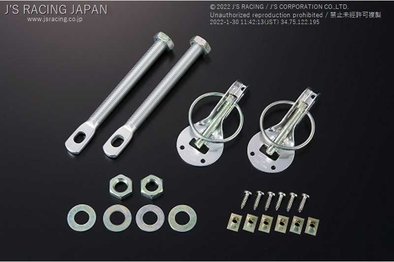 J'S RACING BONNET PIN SILVER BNP-SL