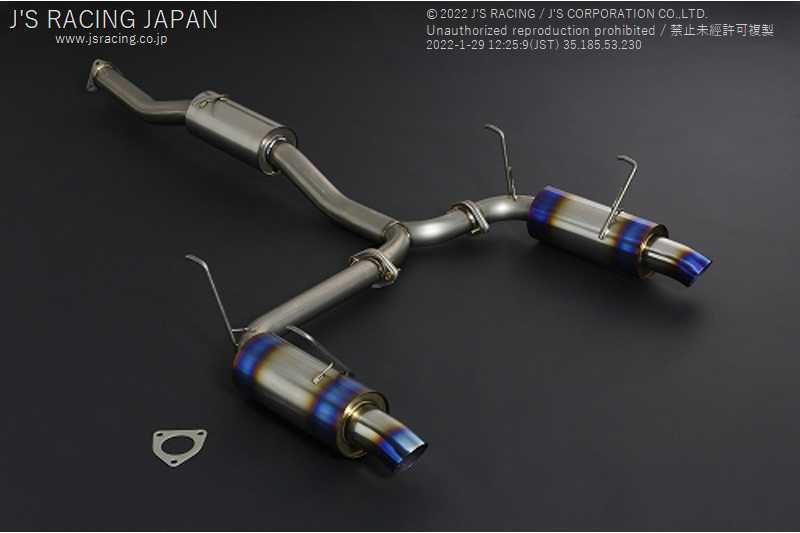 J'S RACING R304 SUS EXHAUST DUAL 70RS FOR HONDA S2000 AP1 2 F20C F22C R304W-S1-70RS