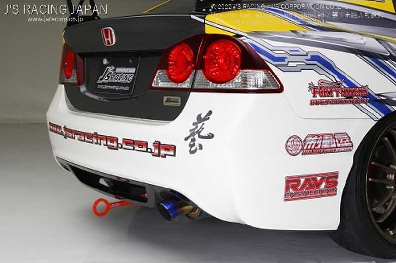 J'S RACING R304 SUS EXHAUST 60RS FOR HONDA CIVIC FD2 K20A R304-D2