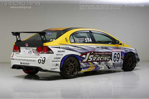 J'S RACING 3D GT-WING TYPE1 DRY CARBON 1390 FOR HONDA CIVIC FD2 K20A DGW1-D2-DSEJ