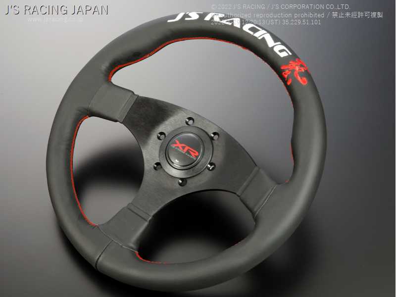 J'S RACING XR STEERING TYPE-F LEATHER JAPAN LIMITED XRSG-TF-JPL