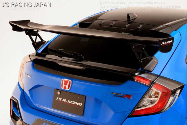 J'S RACING 3D GT-WING TYPE1 WET CARBON 1540 FOR HONDA CIVIC FK8