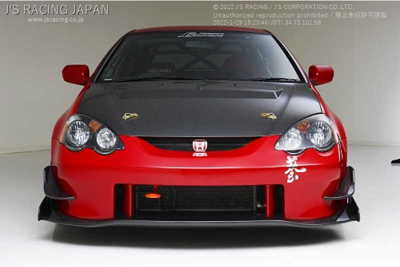 J'S RACING AERO BONNET TYPE-S CARBON FOR HONDA INTEGRA DC5 K20A