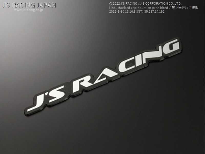 J'S RACING LOGO EMBLEM S JSEMBS Black Hawk Japan
