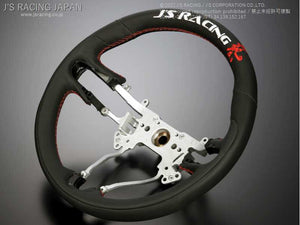 J'S RACING SPORTS STEERING WAZA LEATHER SSG-03-JSL