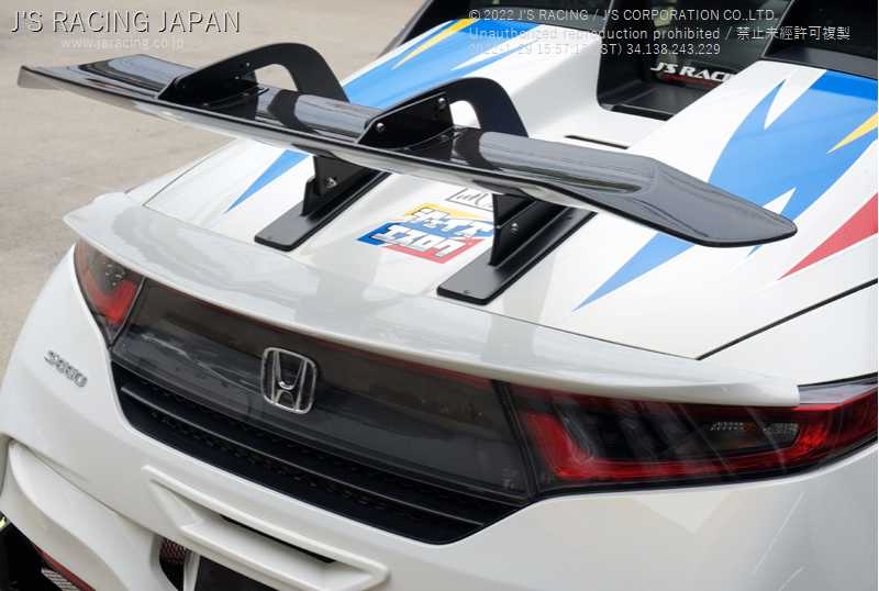 ホンダ　S660 GTウイング J'S RACING GT-WING SWAN NECK TYPE 1145MM WET CARBON FOR HONDA S660