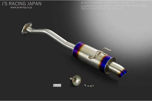J'S RACING SUS EXHAUST PLUS REAR TAIL 50R FOR HONDA CIVIC FD1 R18A T304-D1-50R