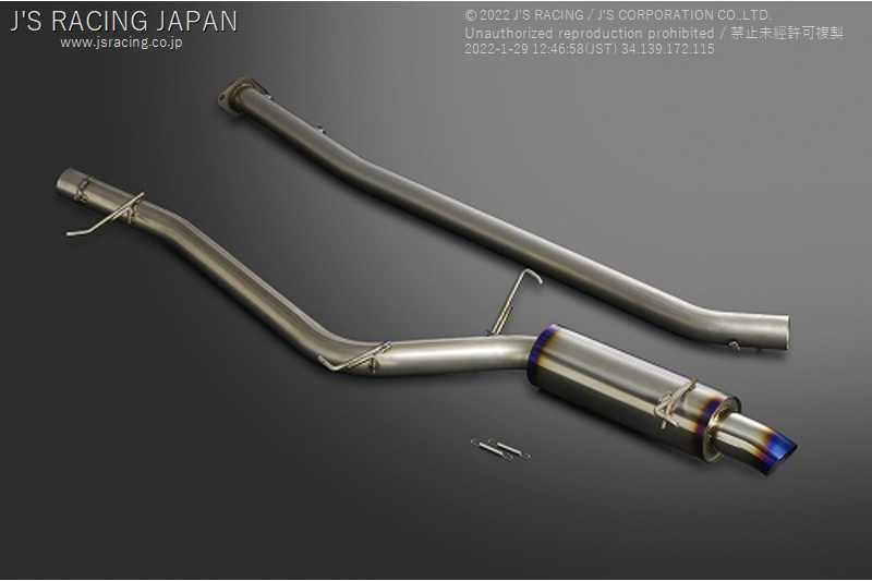 J'S RACING FX-PRO FULL TITANIUM MUFFLER 70RR FOR HONDA ACCORD CL7 K20A FTM-E2-70RR