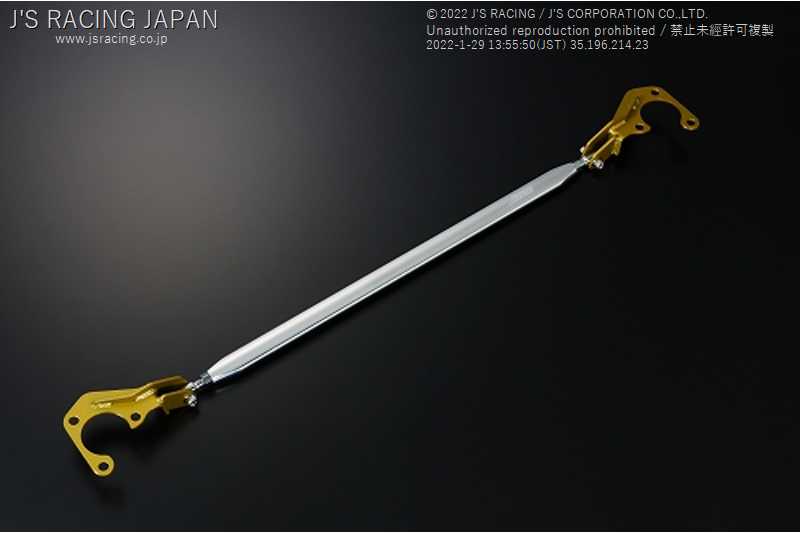 J'S RACING 3D FRONT ALUMINUM STRUT TOWER BAR FOR HONDA ACCORD CL7 K20A TB-E2-F