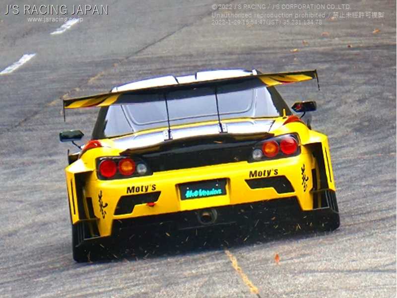 J'S RACING GT-WING SWAN NECK TYPE 1800MM WET CARBON FOR HONDA S2000 AP1 2 F20C F22C DGW7-S1-SNW