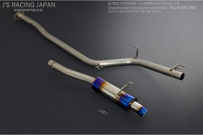 J'S RACING SUS EXHAUST PLUS 70RR FOR HONDA CIVIC FD2 K20A T304-D2-70RR