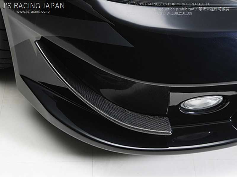 J'S RACING CARBON CANARD FOR TYPE-S BUMPER FOR HONDA ACCORD CL7 K20A CCN-E2-JS