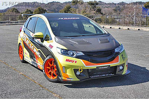 J'S RACING AERO BONNET TYPE-V FULL CARBON FOR HONDA FIT GP5 ABV-F5HR-CC