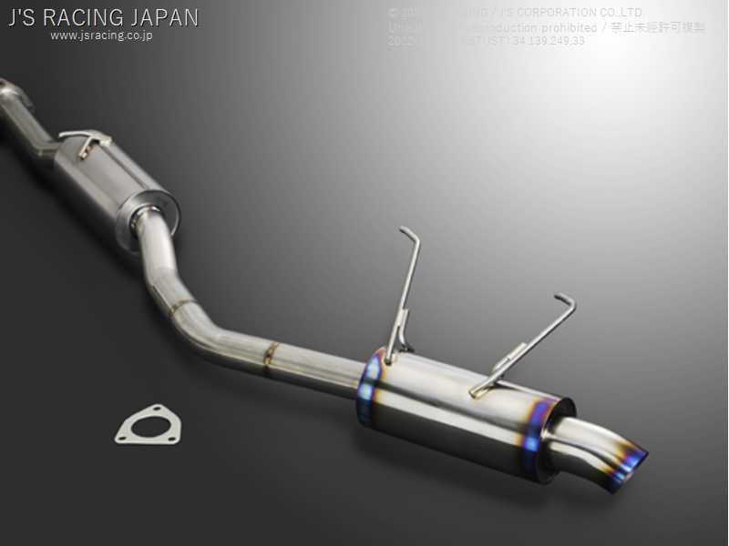 J'S RACING SUS EXHAUST PLUS 70RS FOR HONDA S2000 AP1 2 F20C F22C T304-S1-70RS