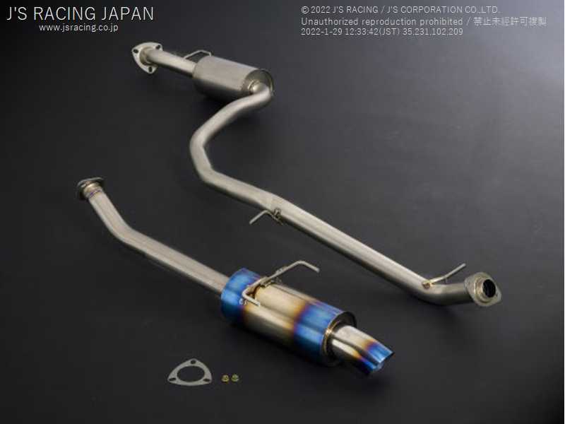 J'S RACING R304 SUS EXHAUST 50RS FOR HONDA INSIGHT ZE2 LDA-MF6 R304-IS2-50RS