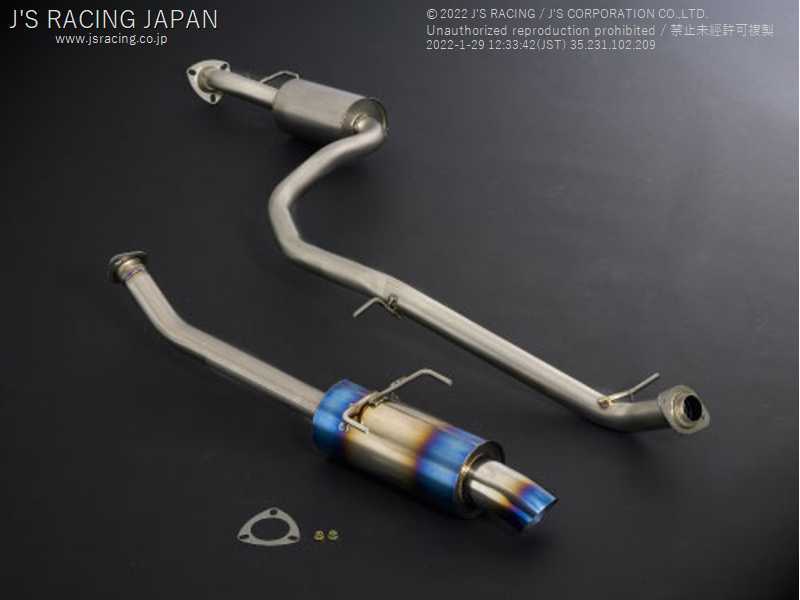 J'S RACING R304 SUS EXHAUST 50RS FOR HONDA INSIGHT ZE2 LDA-MF6