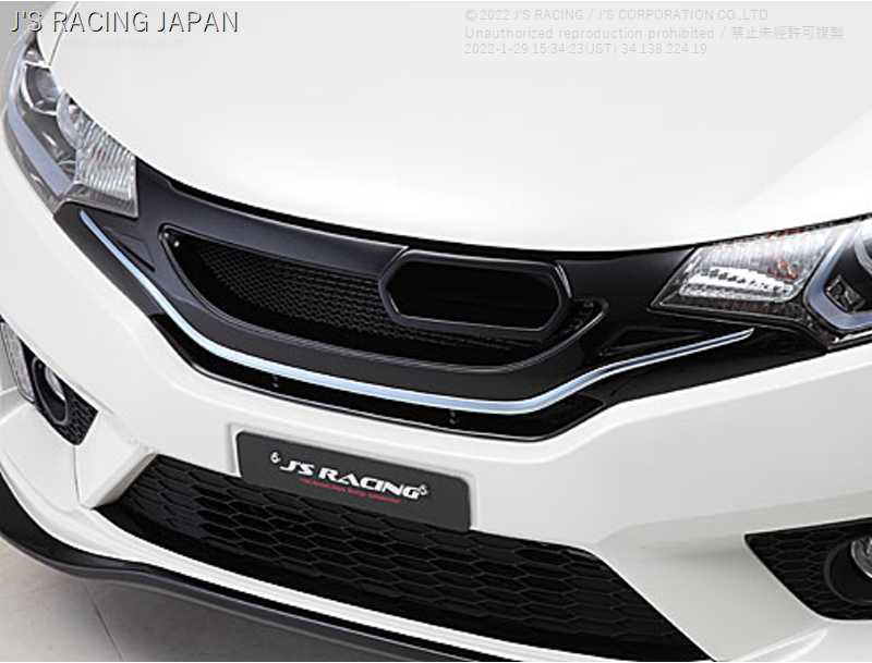 J'S RACING FRONT SPORTS GRILL TYPE S FOR HONDA FIT GP5 AG-F5HR