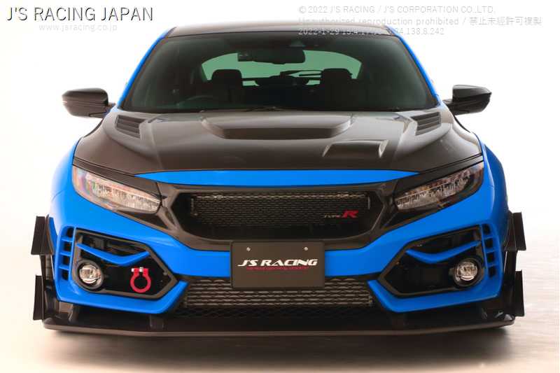 J'S RACING TWIN CANARD FOR TYPE-S SPOILER ONLY FOR HONDA CIVIC FK8 CCN-K8-JS