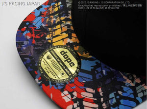 J'S RACING DOPE CAP BLACK GRAPHIC DP-CP-BG
