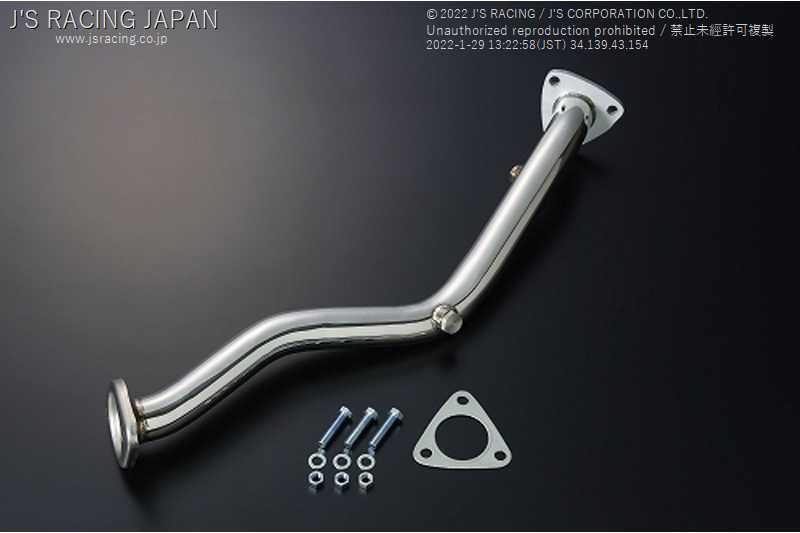 J'S RACING SUS FRONT PIPE TYPE 2 FOR HONDA FIT GD1 3 L13A L15A ZH-F1-2