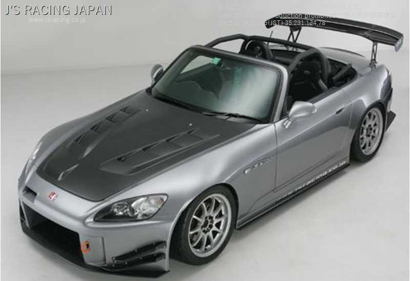 J'S RACING AERO BONNET TYPE-V FULL CARBON FOR HONDA S2000