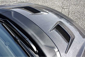 J'S RACING AERO BONNET TYPE-V CARBON FRP FOR HONDA FIT GK3-6 ABV-F5-C
