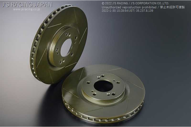 J'S RACING FCR BRAKE ROTOR SLIT FOR HONDA CIVIC FD1 R18A DRF-D1-FS