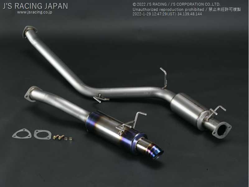 J'S RACING FX-PRO FULL TITANIUM MUFFLER 70RS FOR HONDA CIVIC FD2 K20A FTM-D2-70RS