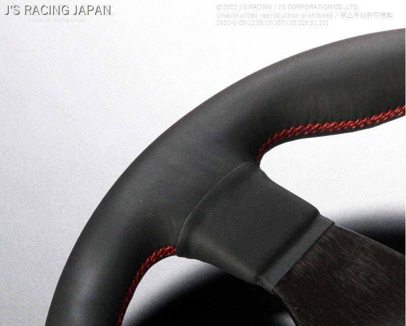 J'S RACING XR STEERING TYPE-F LEATHER JAPAN LIMITED XRSG-TF-JPL