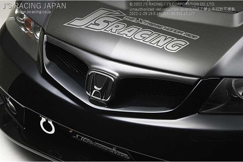 J'S RACING CARBON GRILL FOR TYPE-S BUMPER FOR HONDA ACCORD CL7 K20A AG-E2-JS
