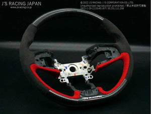 J'S RACING SPORTS STEERING CARBON ALCANTARA FOR HONDA CIVIC FK7 SSG-K7-CAL