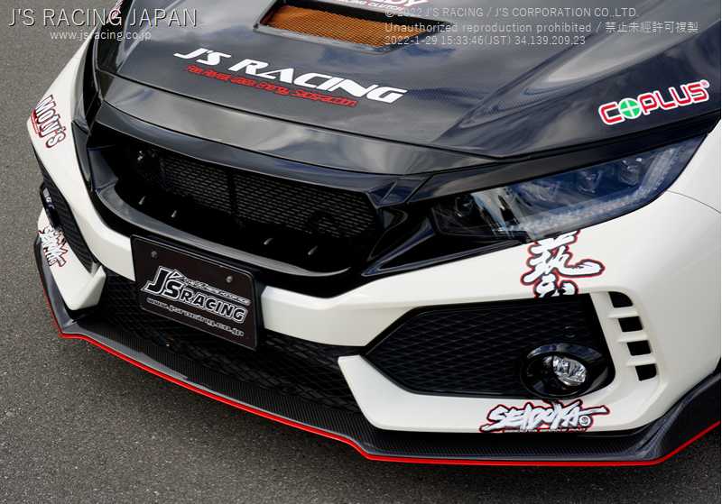J'S RACING FRONT SPORTS GRILL FOR HONDA CIVIC FK7 AG-K7