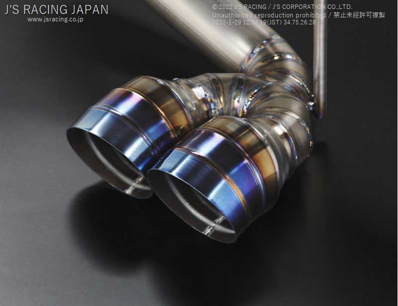 J'S RACING FX-PRO FULL TITANIUM MUFFLER 50RS FOR HONDA S660 JW5 FTM-S6-50RS