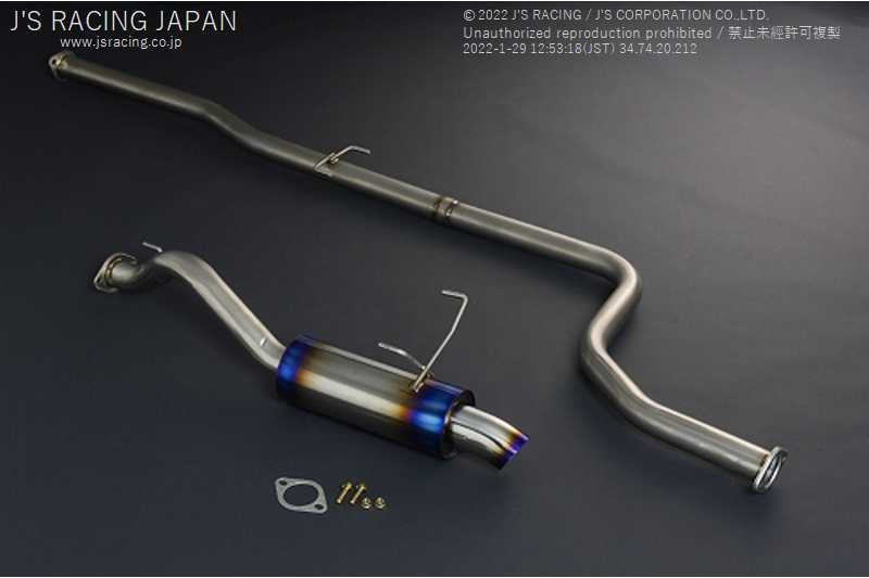 J'S RACING FX-PRO FULL TITANIUM MUFFLER 60RR FOR HONDA CIVIC EG6 B16A FTM-H3-60RR