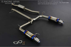J'S RACING SUS EXHAUST PLUS DUAL 60RS FOR HONDA ACCORD CL7 K20A T304W-E2-60RS